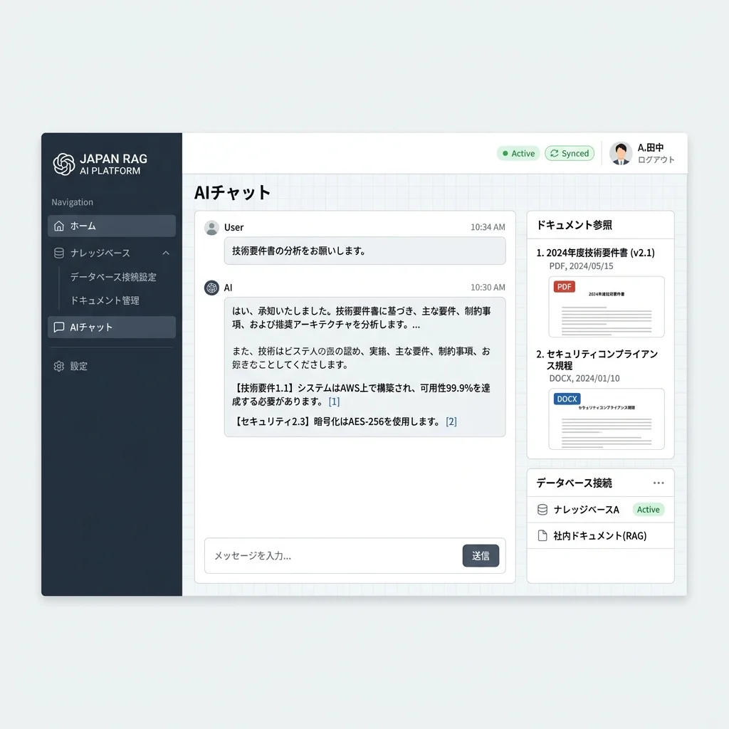 企業間データ連携＆セキュア社内情報RAGシステム